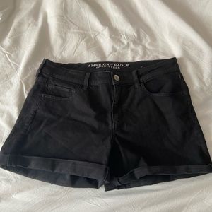 Black American Eagle Jean Shorts